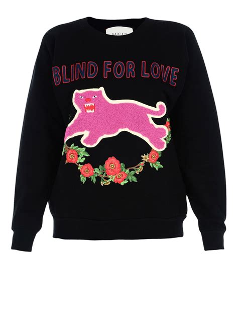 blind for love gucci sweatshirt|Gucci Blind For Love Sweatshirt .